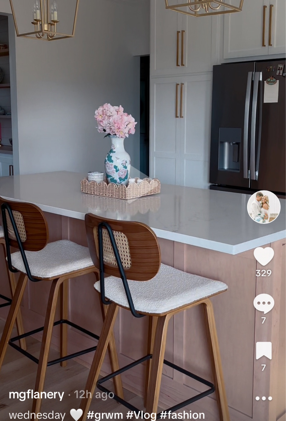 Our barstools 🤍 gives all the grand millennial and coastal vibes 🫶🏼🫶🏼 

#LTKHome #LTKStyleTip #LTKU