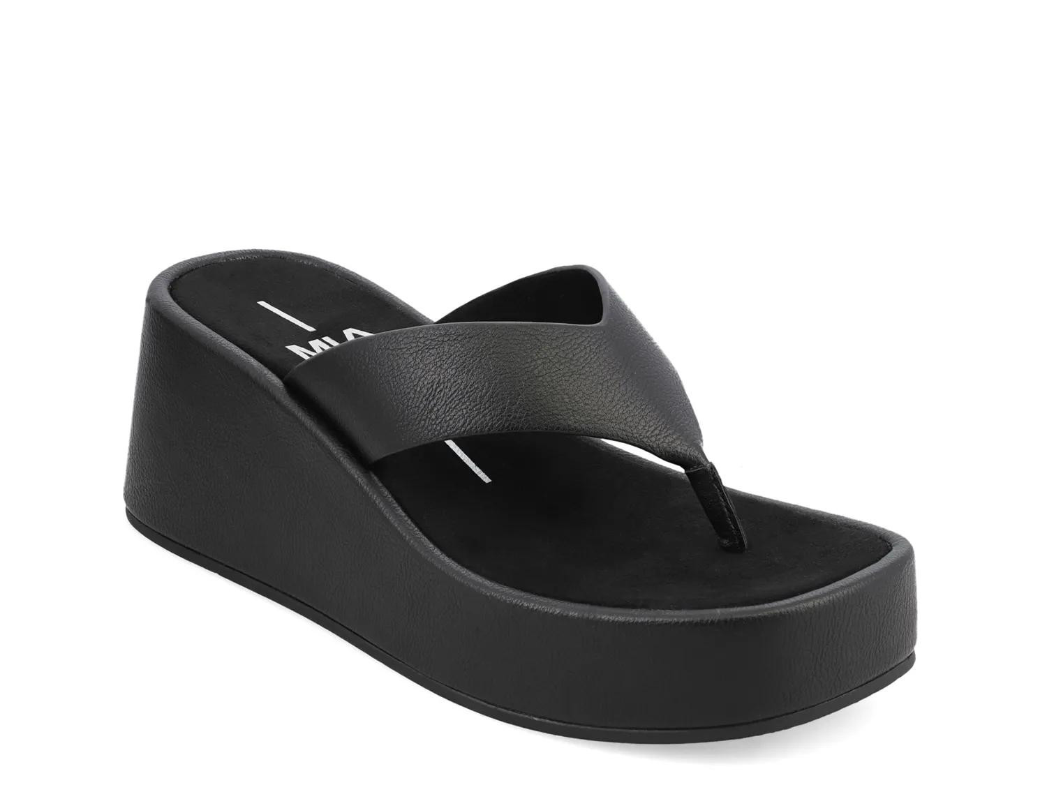 Mia Niccola Wedge Sandal | Women's | Black | Size 8.5 | Sandals | DSW