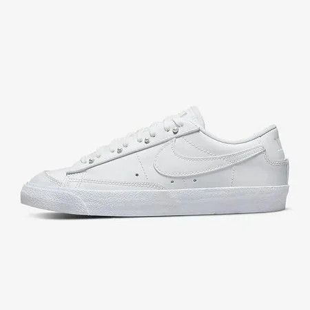 Women s Nike Blazer LOW 77 SE White/White-Metallic Silver (DJ9953 100) - 8 | Walmart (US)