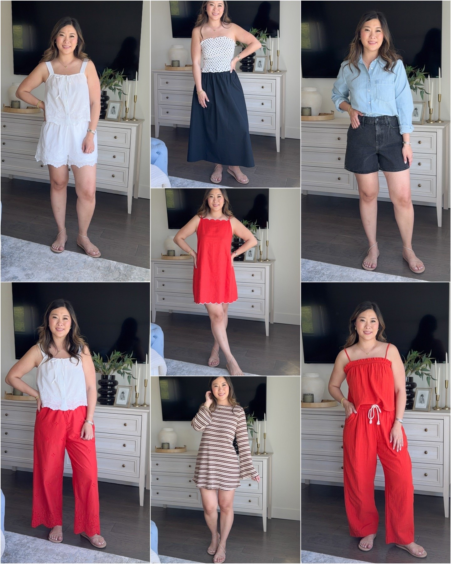 Old Navy Casual Chic Outfits

White set - M
Red pants - M
Polka dot tube top - S
Black skirt - S
Scallop dress - S
Swim coverup - M
Button down - L
Black shorts - 8
Orange tank - S
Orange pants - M

#LTKSeasonal #LTKootd #LTKPetite