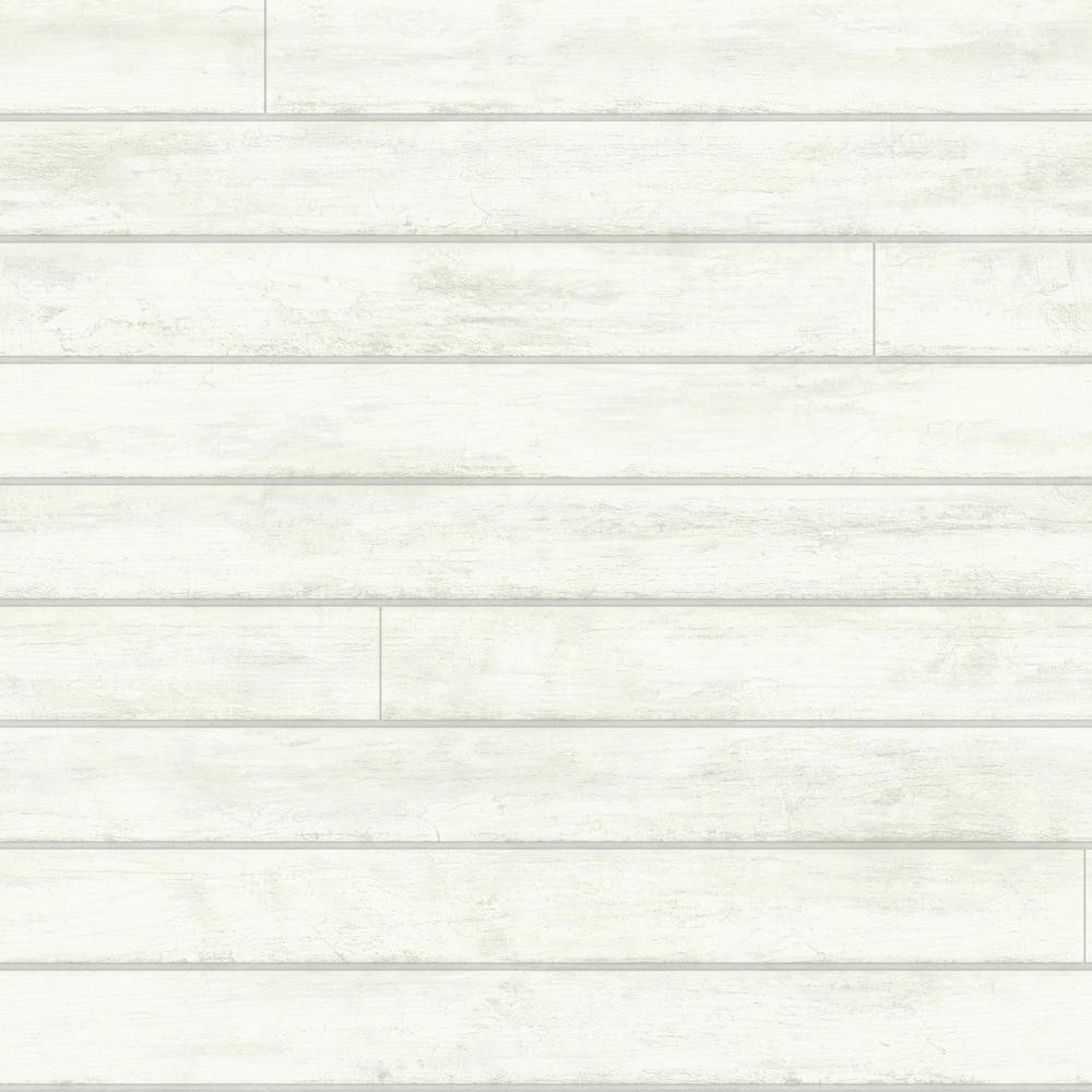 Magnolia Home by Joanna Gaines Noteworthy Paper Strippable Roll Wallpaper (Covers 56 sq. ft.), White | The Home Depot