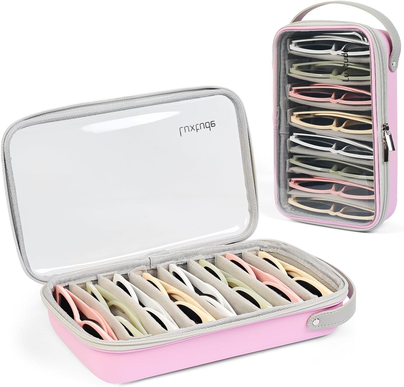 Travel Sunglasses Organizer Case, Clear Sunglasses Travel Case | Amazon (US)