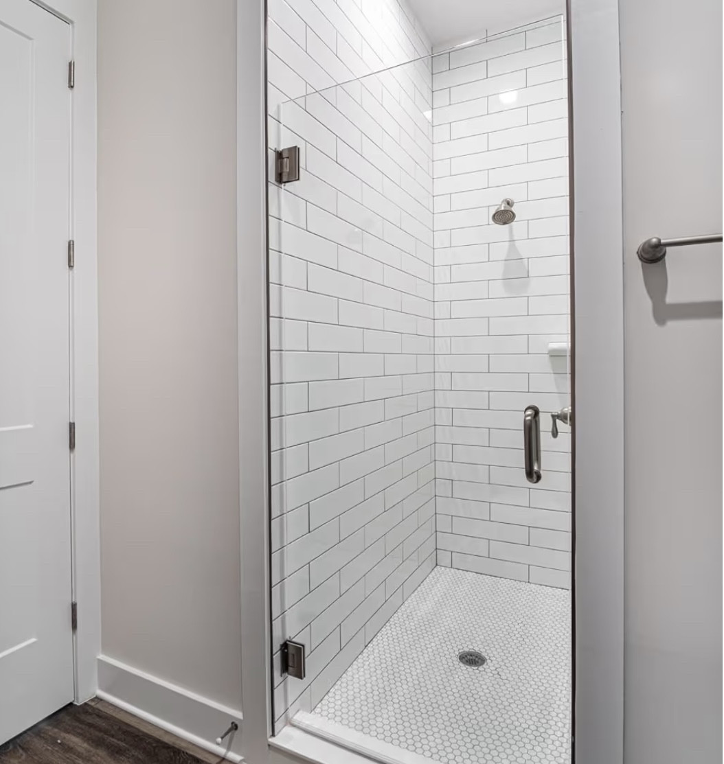 Custom Cut Frameless Glass Shower Door, 3/8'' (10mm) Thick Clear Tempered Glass with Mounting Hardware. (Swing Door) - Install Ready.

#LTKSaleAlert #LTKHoliday #LTKHome