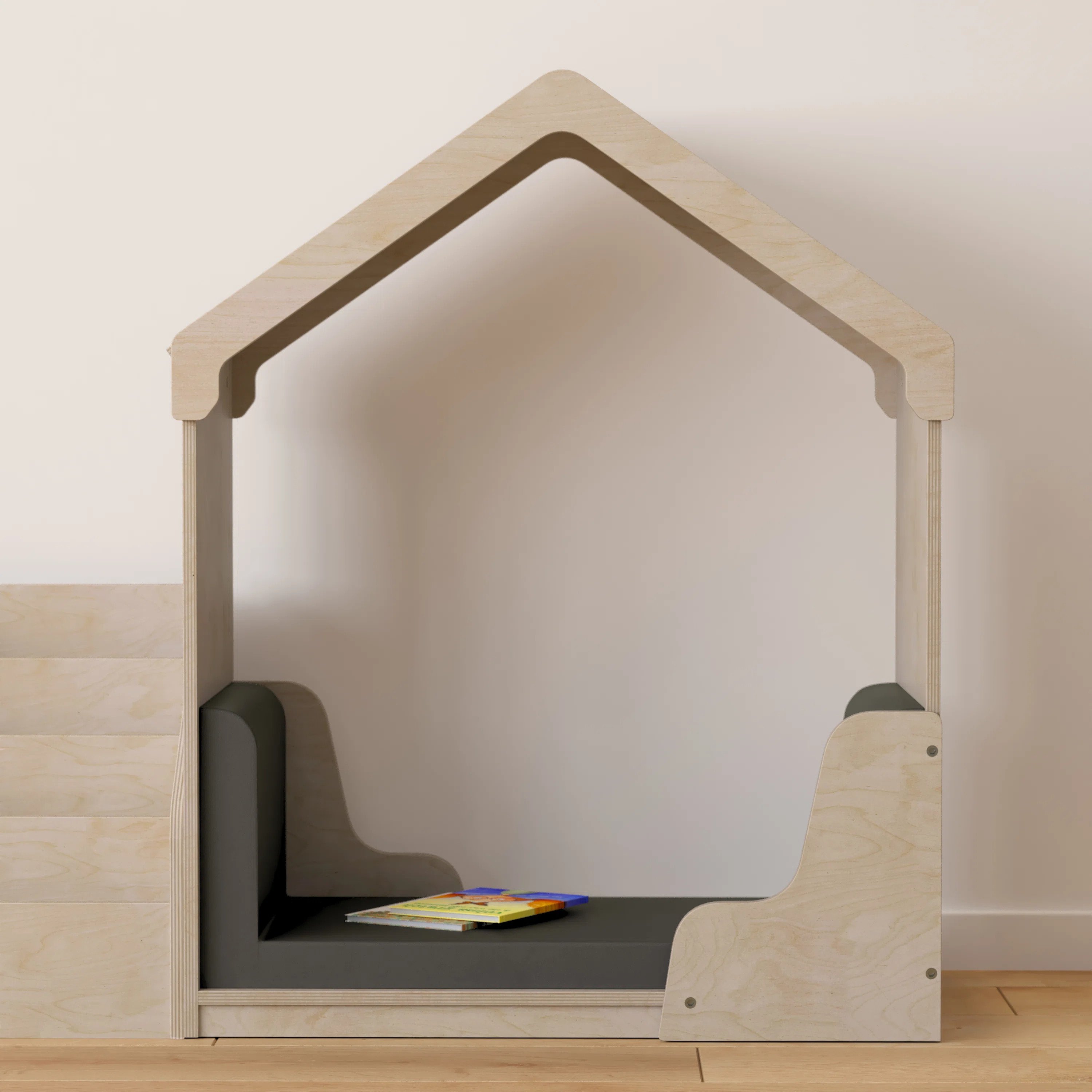 Bright Beginnings Commercial Grade Quiet Corner Reading Nook with Padded Soft Vinyl Seating | Wayfair North America