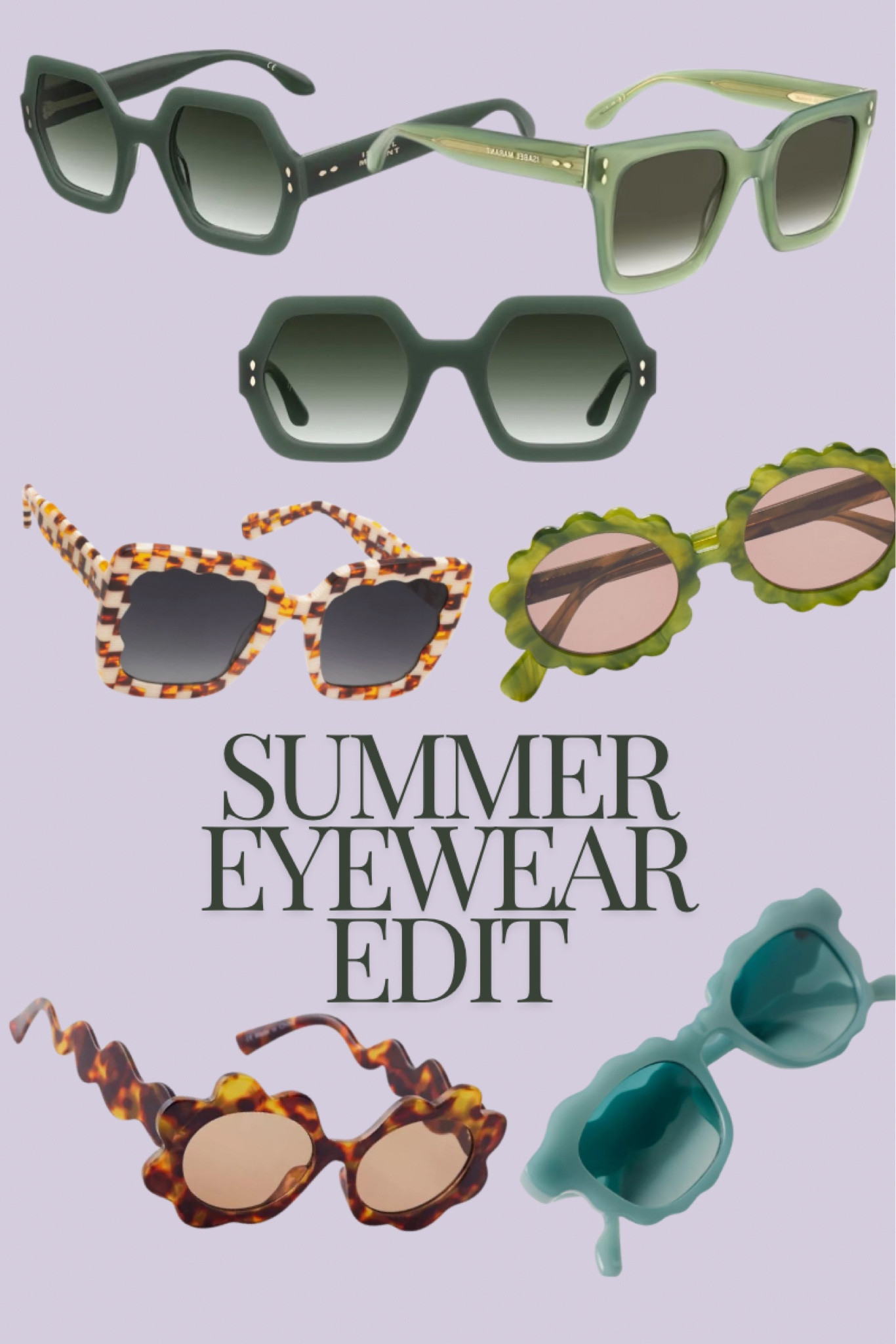 Some of my favorite sunglasses styles  