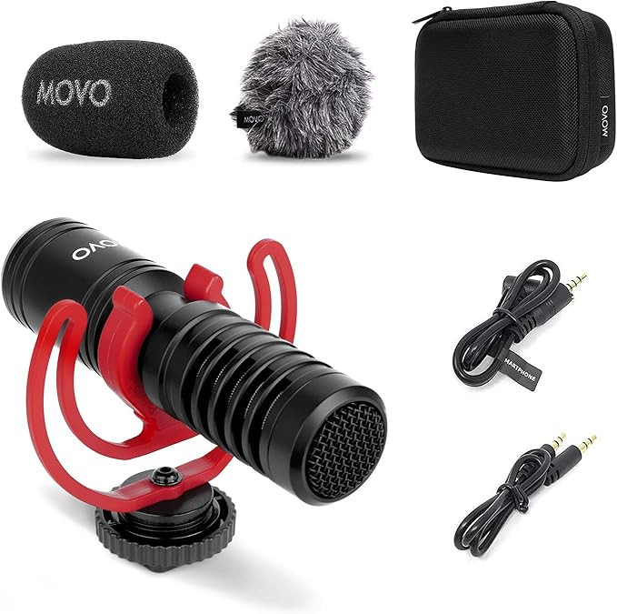 Movo VXR10-PRO External Video Microphone for Camera with Rycote Lyre Shock Mount - Compact Shotgu... | Amazon (US)