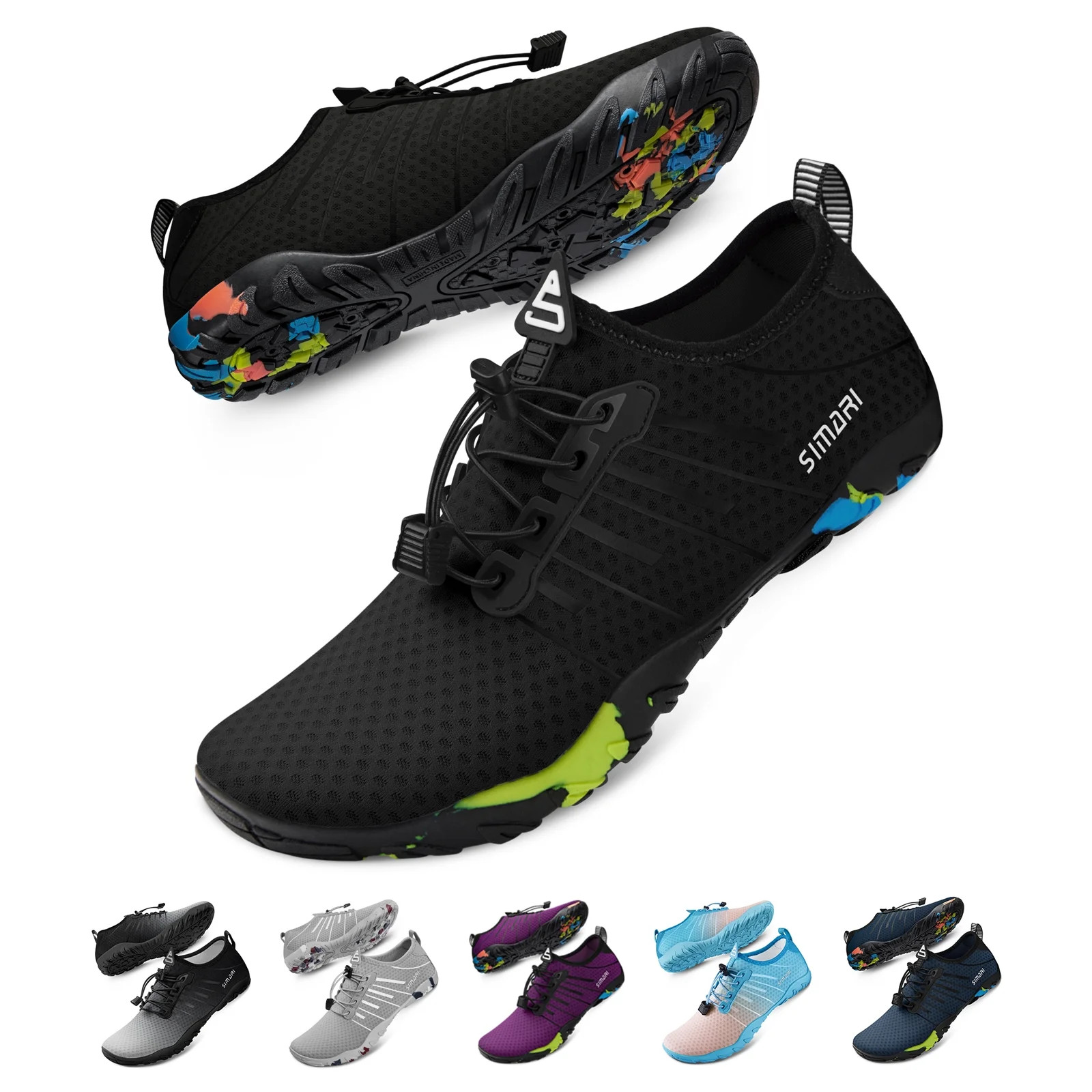 SIMARI Water Shoes for Women Men - Barefoot Quick-Dry Aqua Socks | Lightweight Swim Shoes for Sur... | Walmart (US)