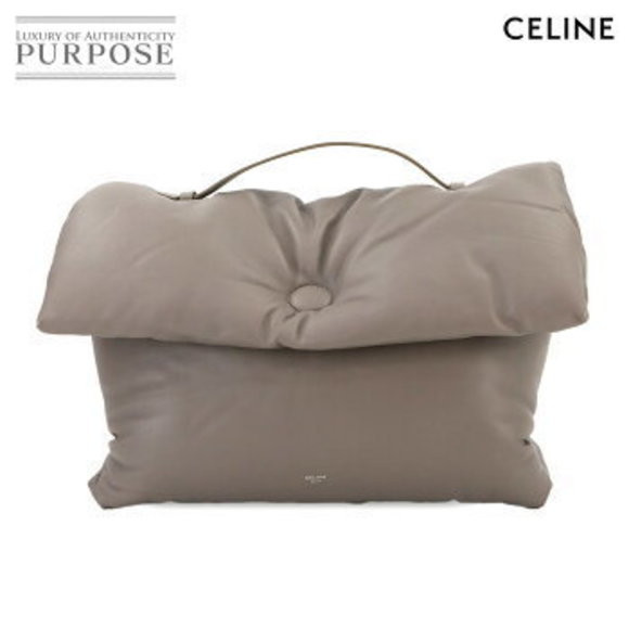Celine Pillow Hand Bag Gray Leather | Poshmark