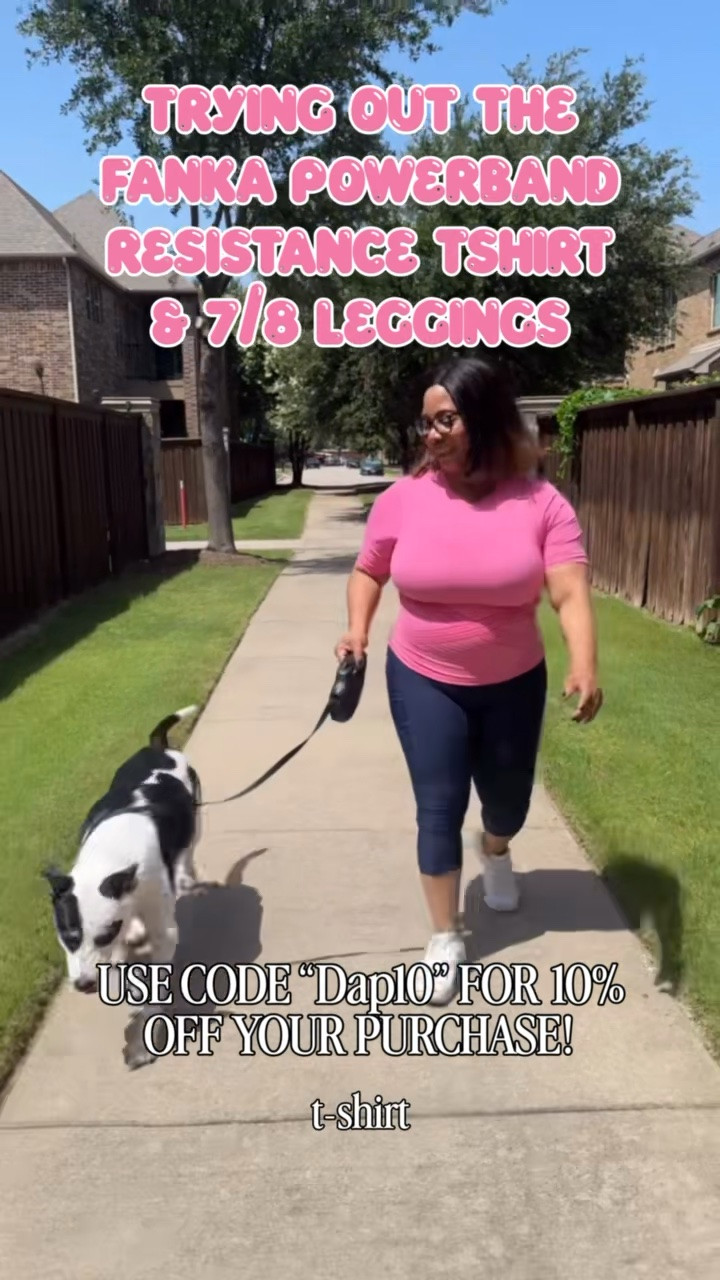 I love being outside and taking my dog for short walks is one of his favorite things, that’s why I decided to try the @Fanka Powerband Resistance TShirt and Leggings. The leggings have so much support in the bottom, legs and waistline. And after wearing them all day my legs felt so good and I could feel the compression working all day but it wasn’t restricting.

Now I’m going to be honest even though I usually wear a large in my tops I think that I should have sized up in the TShirt, but it still added the necessary compression to complement the leggings. And let’s not forget about how cute and comfortable these pieces are together. 

If you are looking for activewear that’s functional, supportive, comfortable and looks great then don’t hesitate to try @fanka. They have so many really cute looks that you can wear for just about any aspect of your life, from taking your kids to the water park, to walking your fur babies and to heading off to the gym for your favorite workout. These pieces do it all!

Just head over to Fanka.com and use my code Dap10 to save an extra 10% on your purchase sitewide.

Fanka offers free returns or exchanges within 30 days of purchase. 

#fanka #compressionleggings #resistancepowerband #cuteandcomfortable #fankaleggings