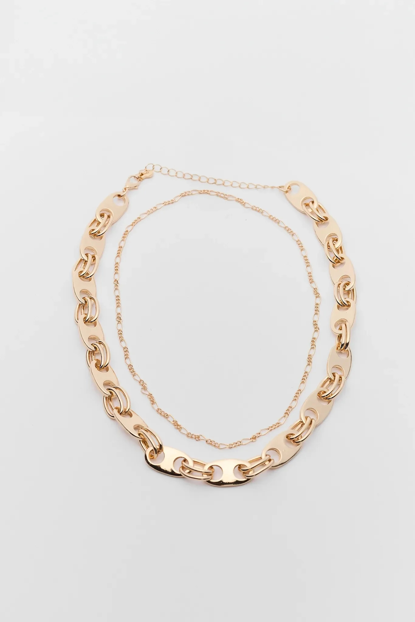 Amelia Gold Layered Chain Necklace | Avara