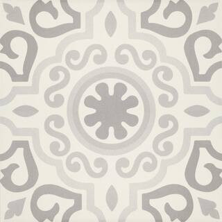 Memoir Crystal Grey 12 in. x 12 in. Glazed Ceramic Floor and Wall Tile (16.49 sq.ft./case) | The Home Depot