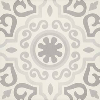 Memoir Crystal Grey 12 in. x 12 in. Glazed Ceramic Floor and Wall Tile (16.49 sq.ft./case) | The Home Depot