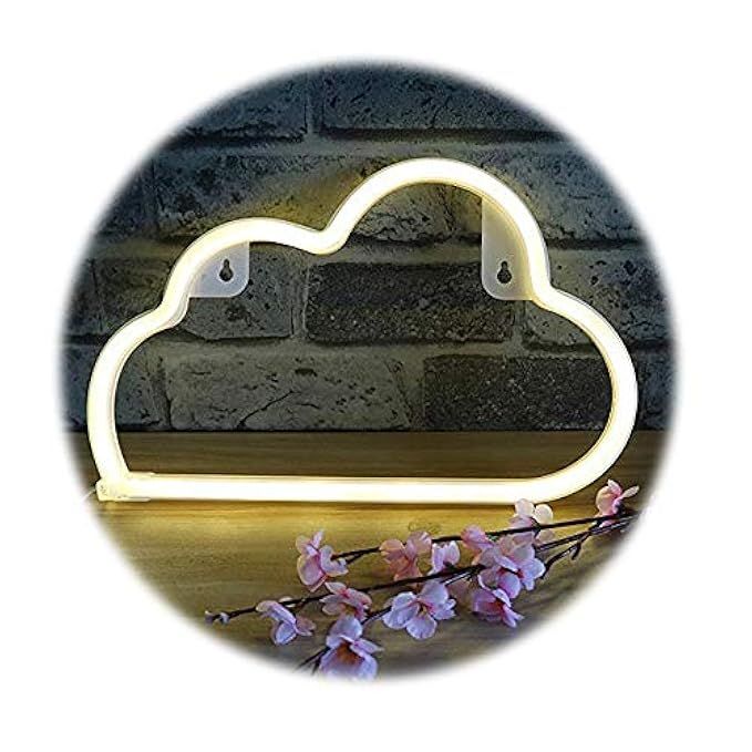 Cloud Neon Light Sign,Sky Theme Decoration Light,LED Cloud Shaped Room/Dorm Decor Light,Wall Decor/T | Amazon (US)