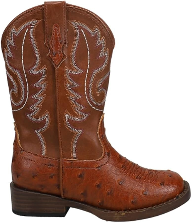 Roper Square Toe Faux Ostrich Western Boot | Amazon (US)