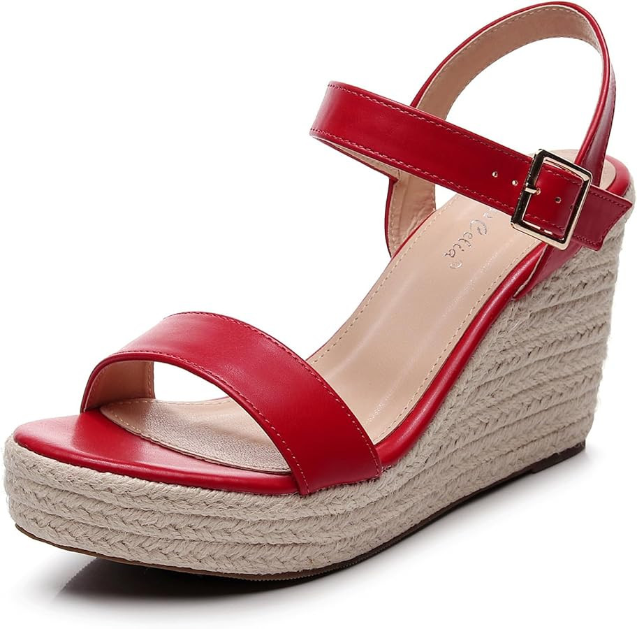 VenusCelia Women's Hyper Light Wedge Sandal | Amazon (US)