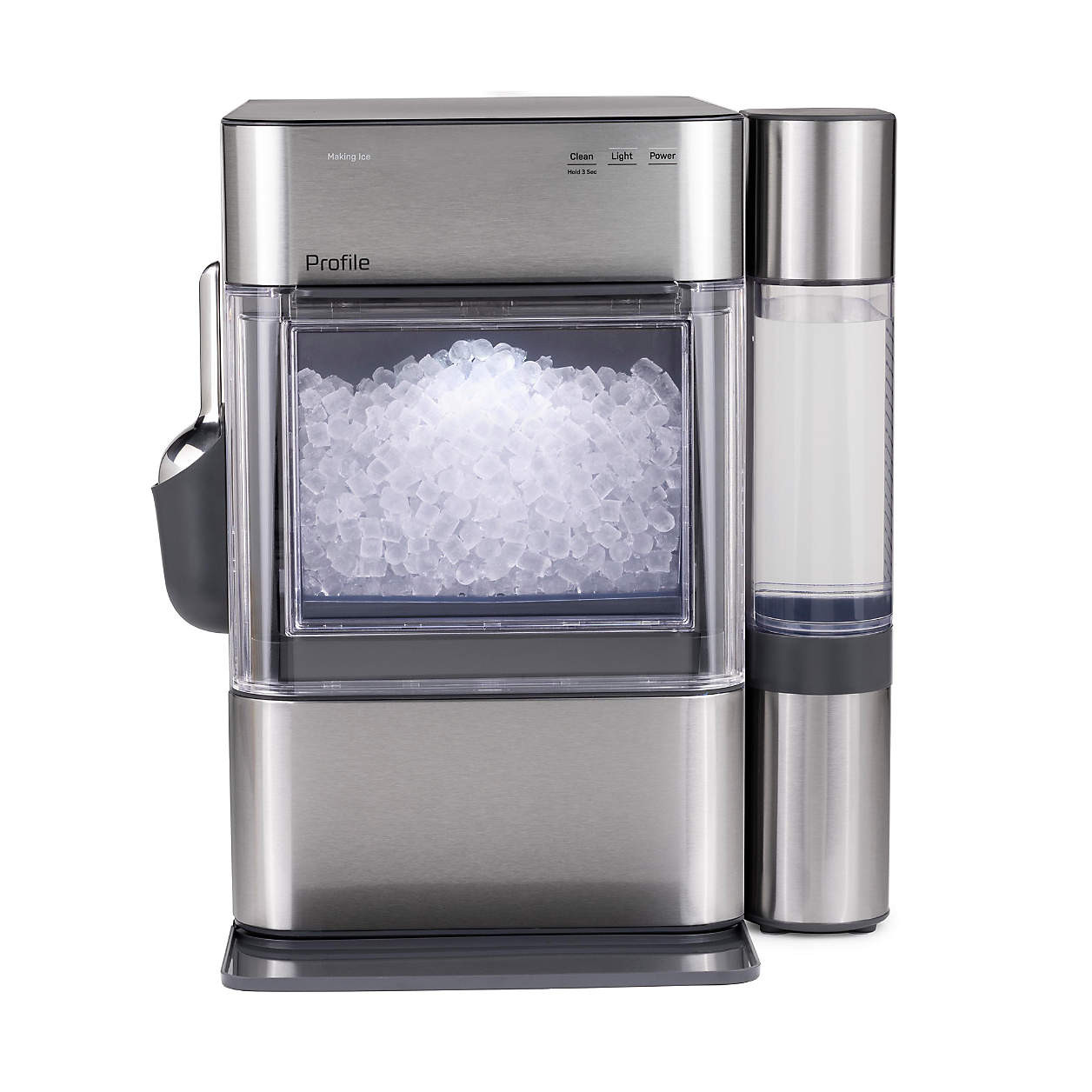 GE Profile Opal 2.0 Ultra Nugget Ice Maker with Side Tank - Stainless Steel + Reviews | Crate & B... | Crate & Barrel