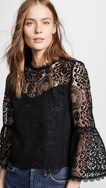 Amazing Lace Bell Sleeve Top | Shopbop
