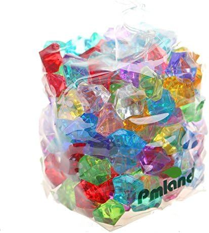 PMLAND Acrylic Jewels Gems, Bulk 1 Pound per Bag, Approximately 160 Pieces, Assorted Colors | Amazon (US)