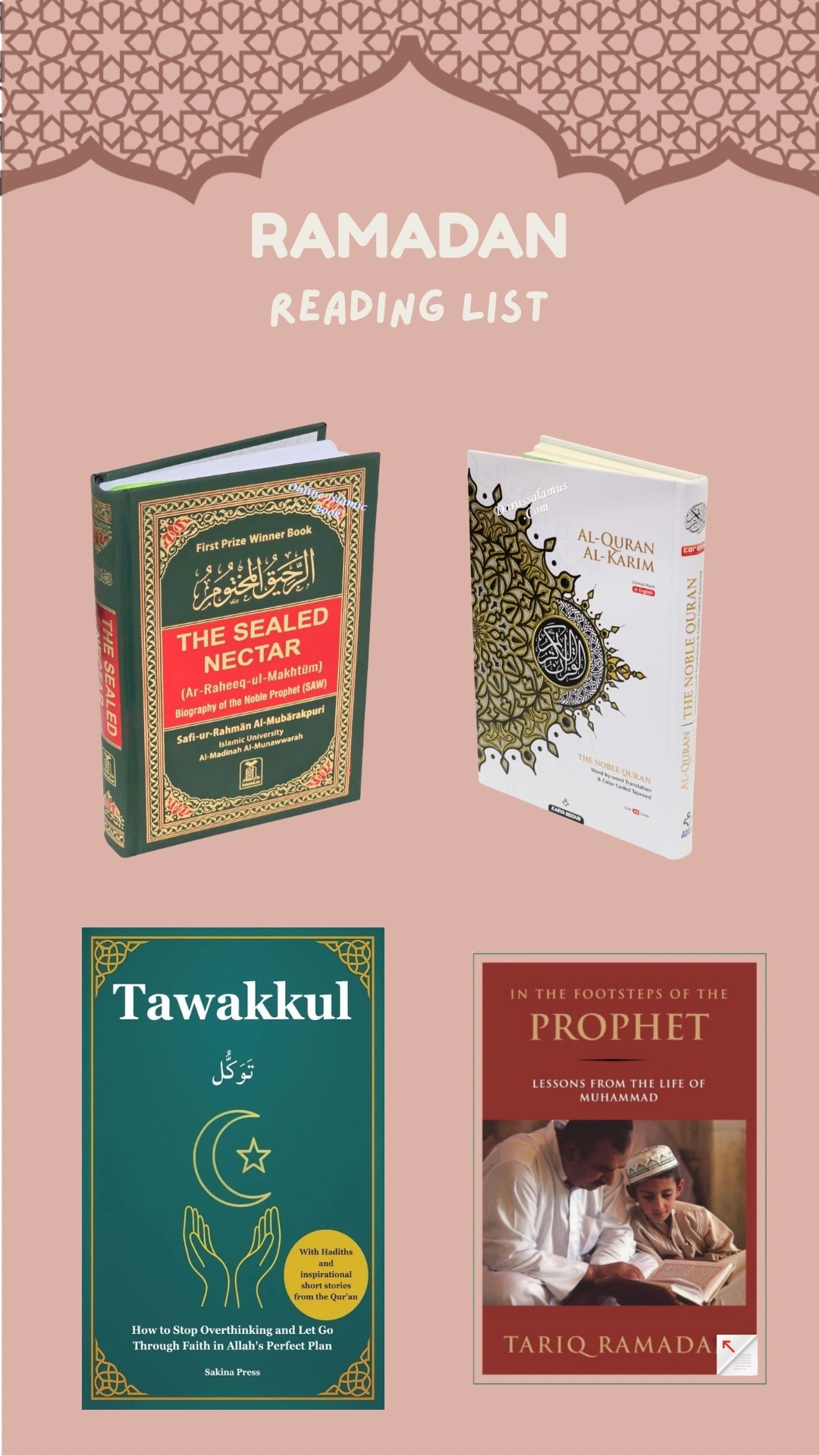 My Ramadan reading Goals✨
 To practice Quran recitation, dive into stories about the Prophet ﷺ, and strengthen my Tawakkul, inshallah.🤍 

#ramadan 

#LTKHome #LTKmomlife