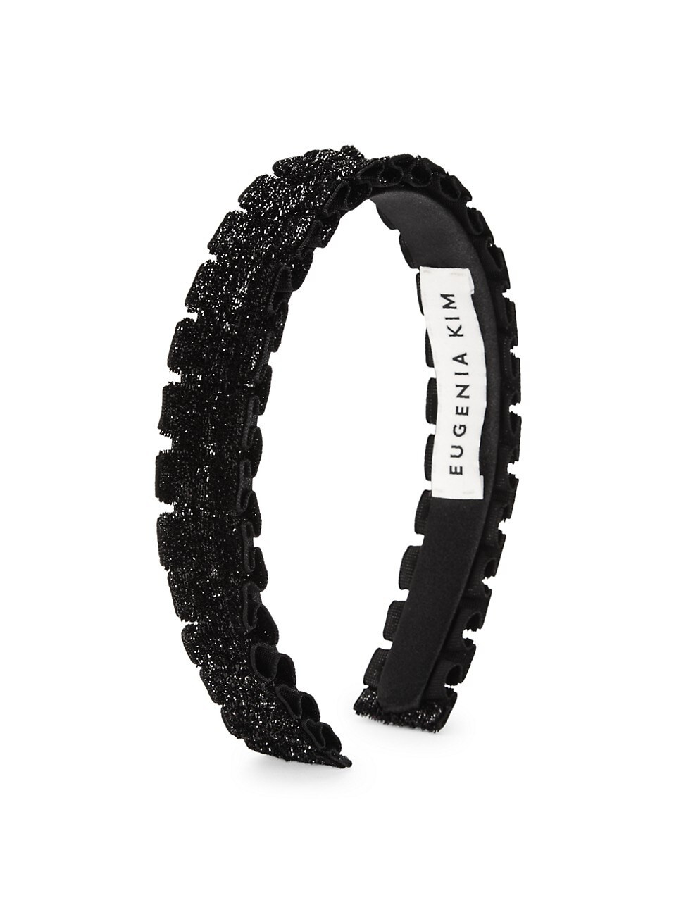 Rafaela Ruffle Metallic Velvet Headband | Saks Fifth Avenue