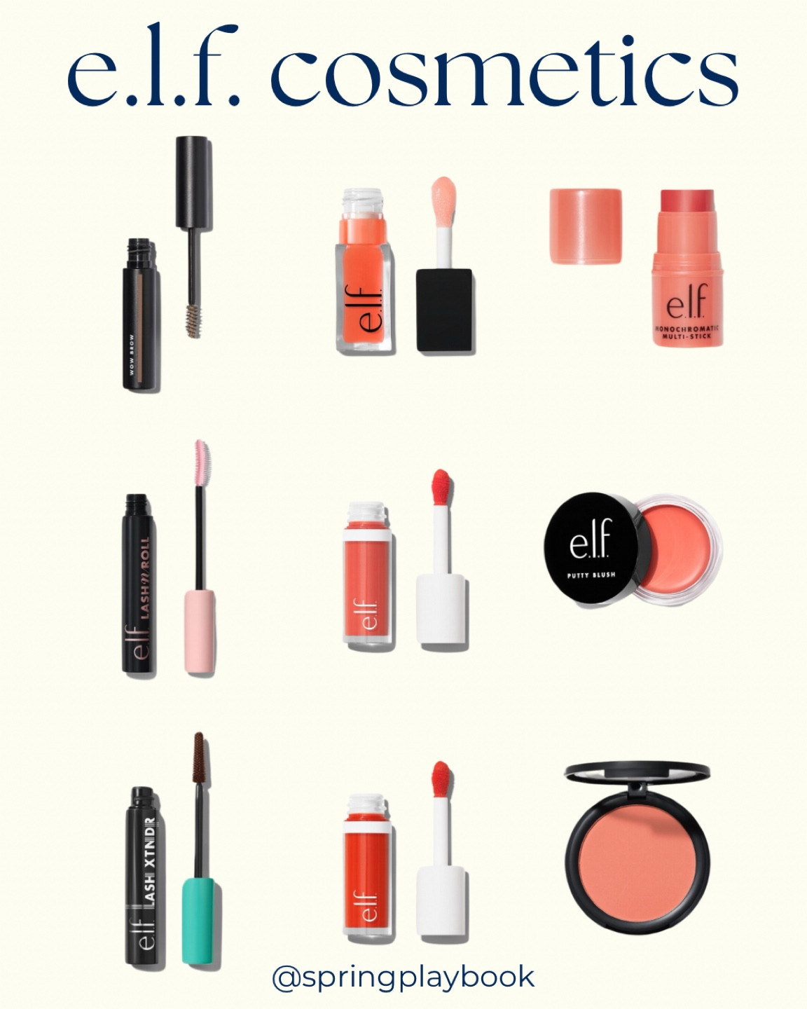 e.l.f. Cosmetics for Springs!

I’ve been using WOW Brow for a couple years and love it. I tried the mascaras pictured and the Lash n Roll is similar to Benefit Roller Lash. The Xtend is a tubing mascara. 

All items should link to their color. Light Springs, avoid the brightest & boldest orangey-reds. 

#createdcolorful #createdcolorfulspring #hocspring #tcispring #pcaspring #lightspring #warmspring #truespring #brightspring #clearspring #paintboxspring #bluespring

#LTKSpringSale #LTKbeauty #LTKsalealert