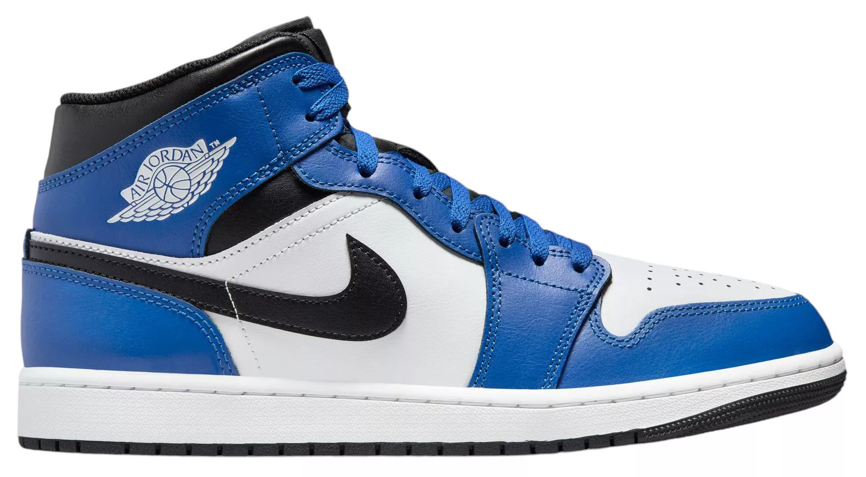 Air Jordan 1 Mid Shoes, Men's, M10/W11.5, Game Royal/Black/White | Dick's Sporting Goods