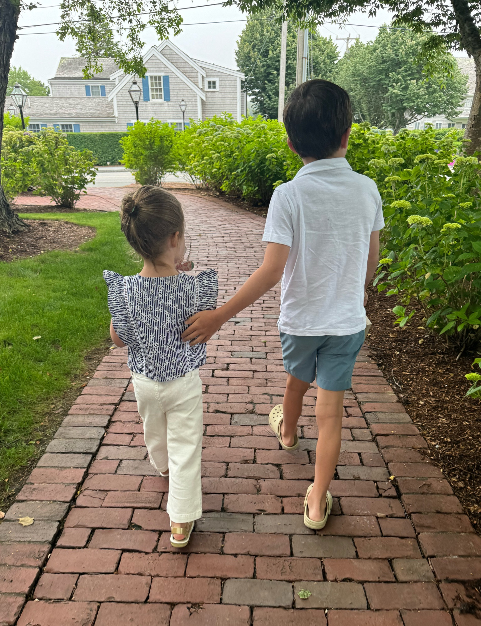 Emma + Henry- her outfit, a grown up women’s version as well as my fave shorts and polos for my slim tall boy.