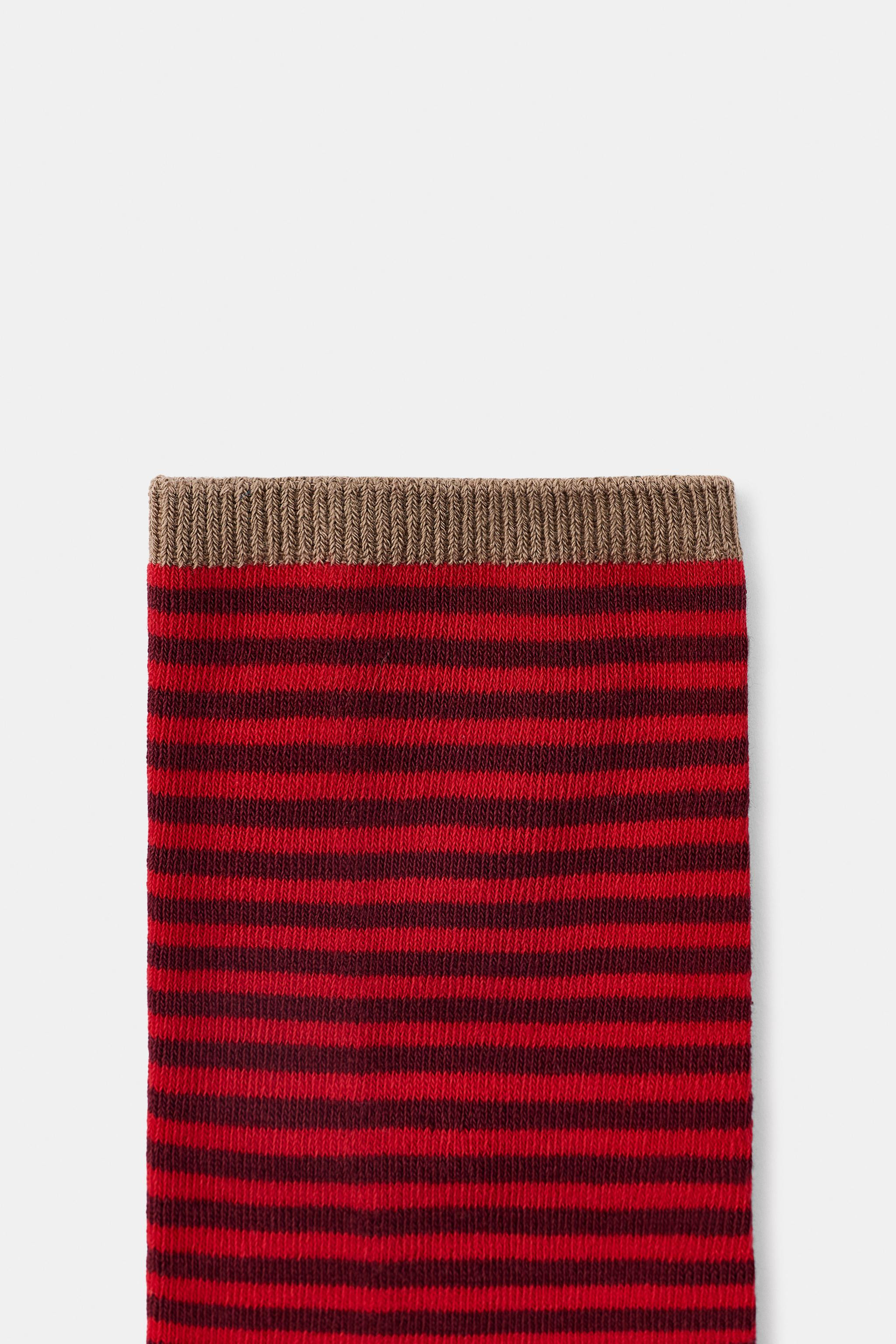 STRIPED JACQUARD SOCKS | Zara UK