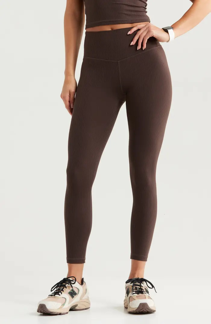 Thrive Rib High Waist 7/8 Leggings | Nordstrom