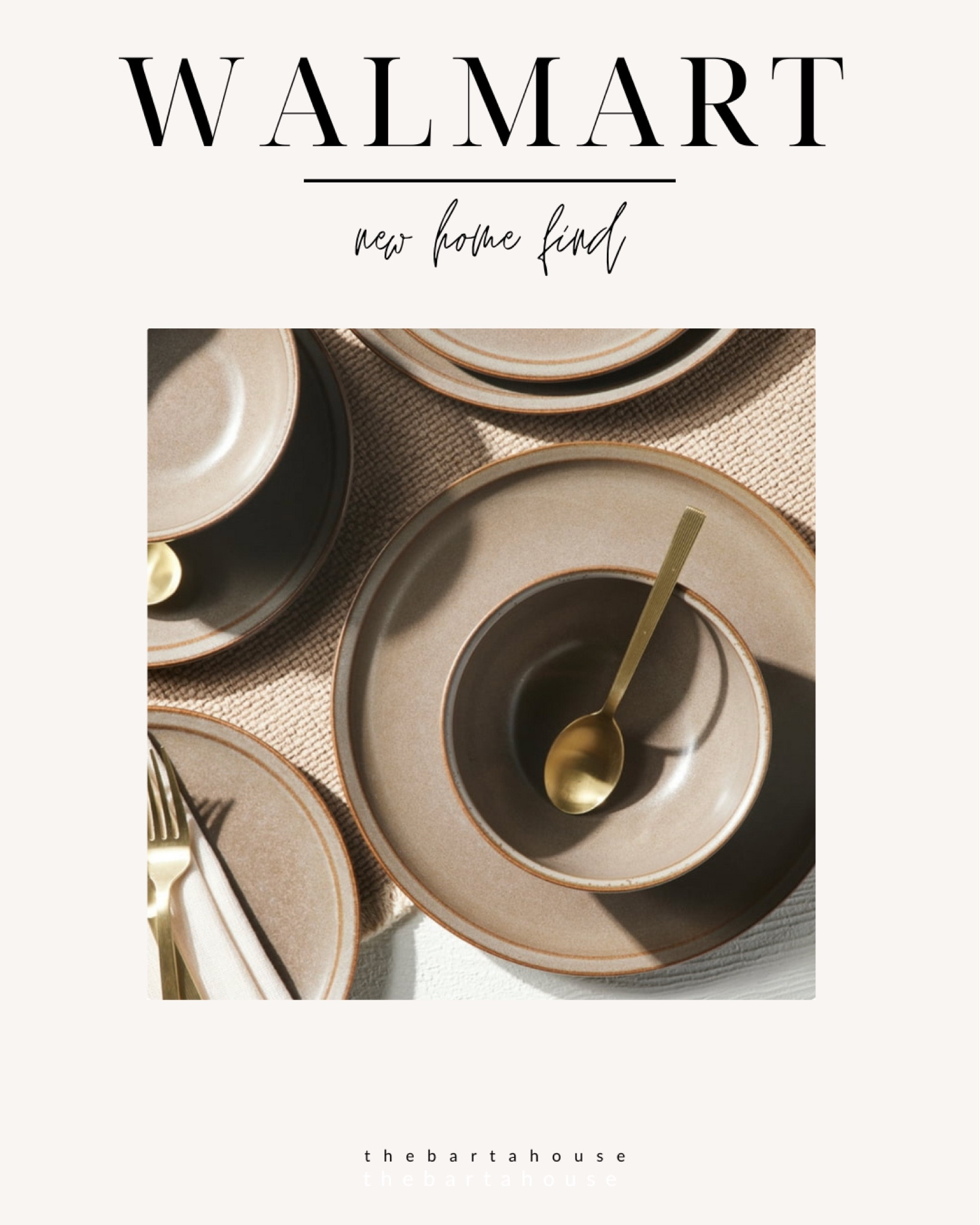 Walmart new home find- the prettiest brown dish set for under $40!

#LTKFindsUnder50 #LTKHome