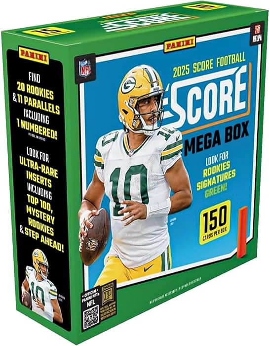 2025–26 Panini Score NFL Football Mega Box – Official Trading Cards – Mega Box Exclusive Pa... | Amazon (US)