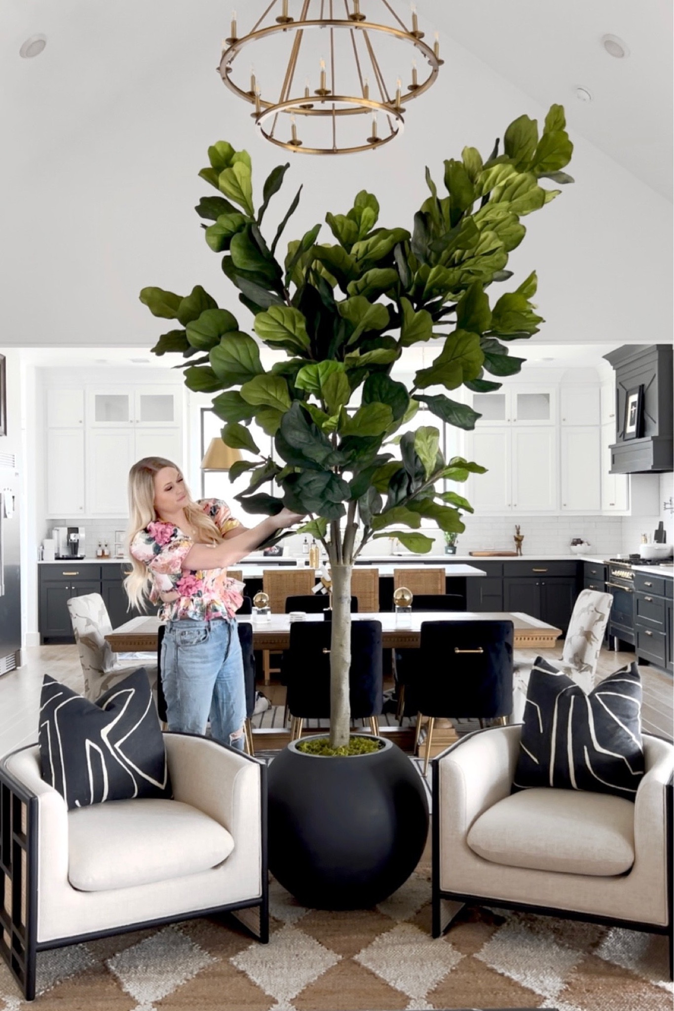 This planter is way too good! This is the large size in the dark gray! It was back ordered, but shipped early for me! The tree is on my Amazon store front!

#LTKhome #LTKstyletip #LTKSeasonal