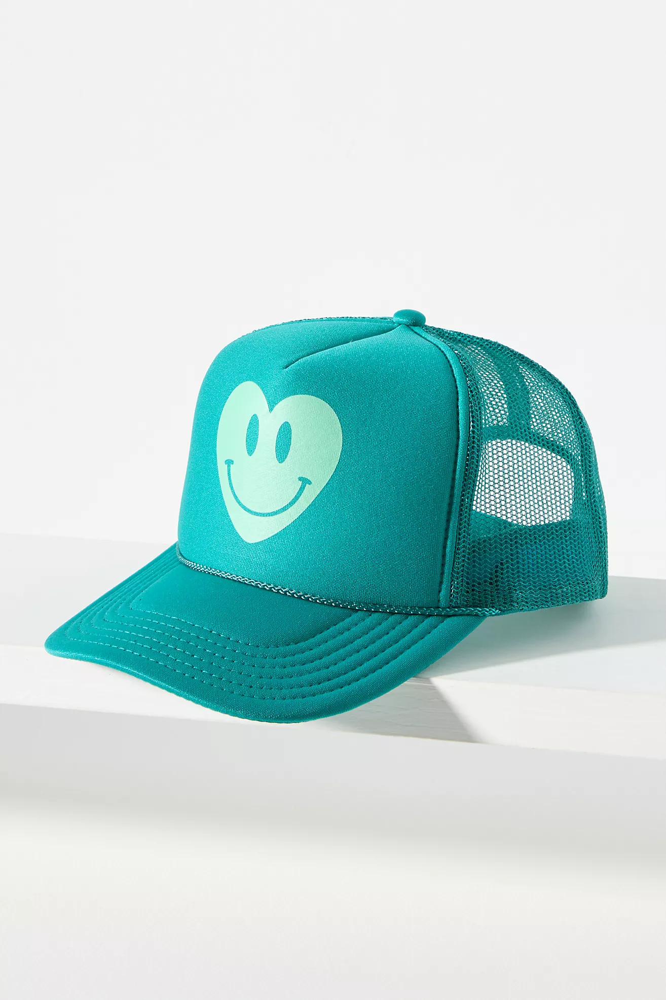 Ascot + Hart Smiley Heart Trucker Hat | Anthropologie (US)