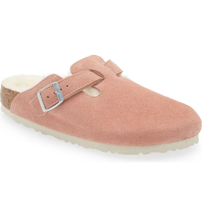 Birkenstock Boston Genuine Shearling Lined Clog | Nordstrom | Nordstrom