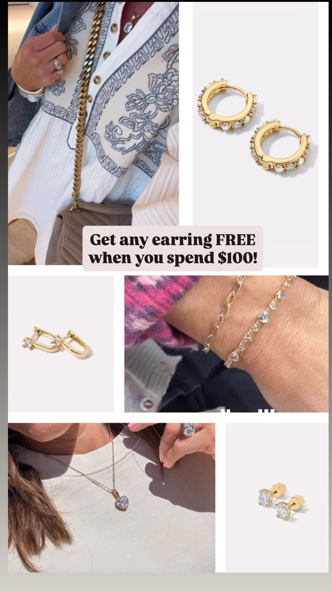 Friday & Saturday 💗
Spend $100, get any pair of earrings FREE 
Miranda Frye  

#LTKSaleAlert #LTKValentine