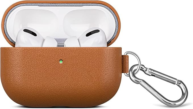 Lopie Handcrafted AirPods Pro Leather Case with Keychain, Portable Full-Grain Leather AirPods Pro... | Amazon (US)