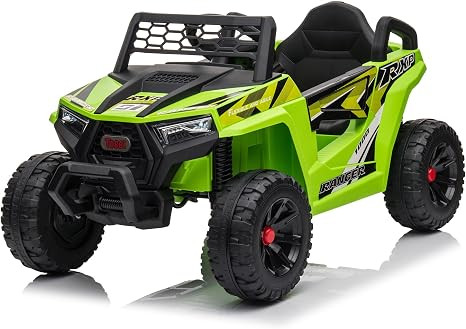 TOBBI 12V Kids Ride on Car, Electric Off-Road UTV Truck with Forward and Reverse Functions, Doubl... | Amazon (US)