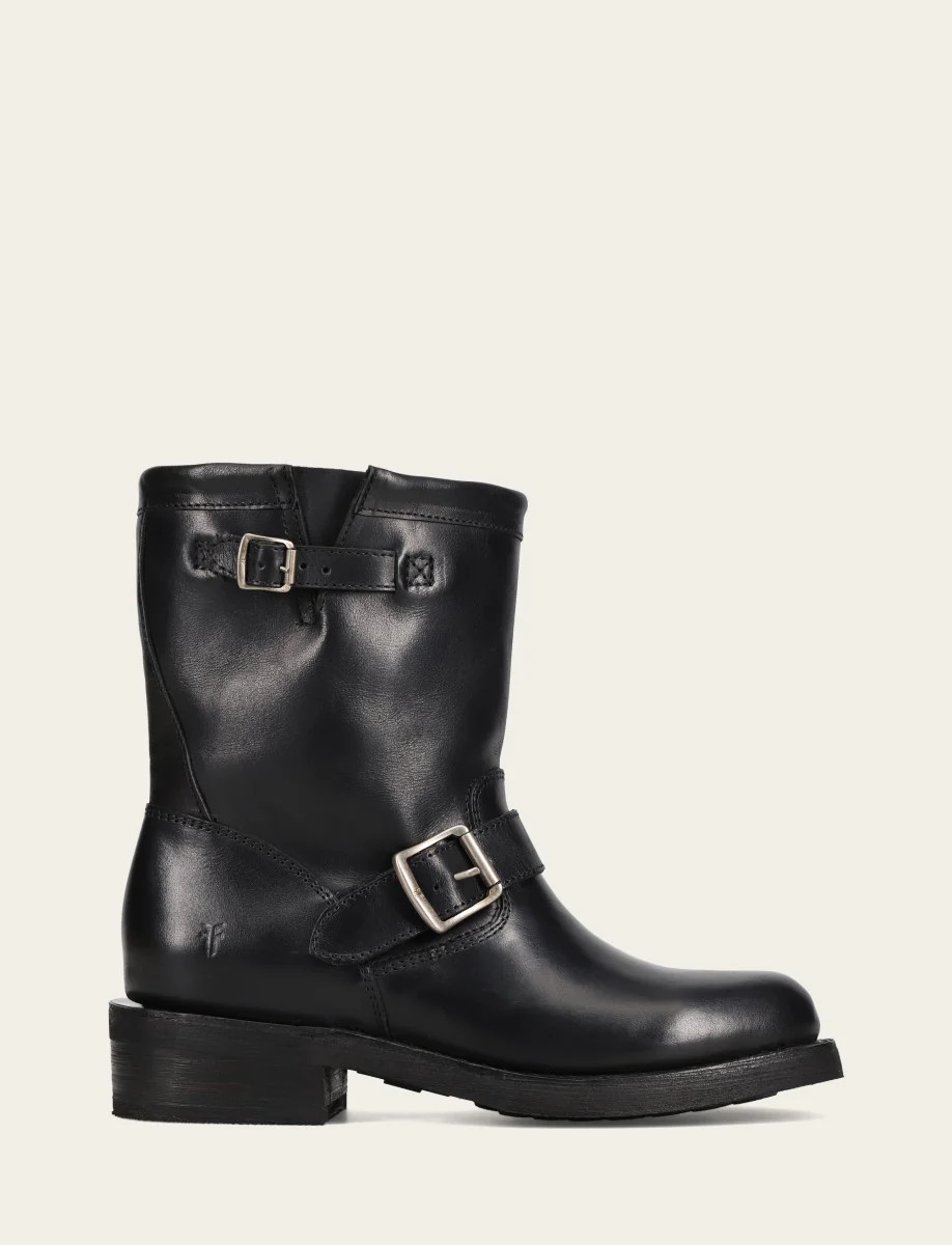 Women's Black Viv Short Engineer Boot | The Frye Company | FRYE