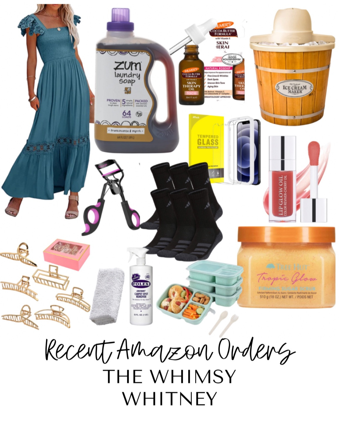 Recent amazon purchases 
Easter dress
Laundry detergent 
Eyelash curler 
Body scrub
Lipgloss 
Hair clips
Ice cream maker 
Boys socks
Kids
Kids
Socks
Phone case
Phone cover


#LTKfamily #LTKhome #LTKFind