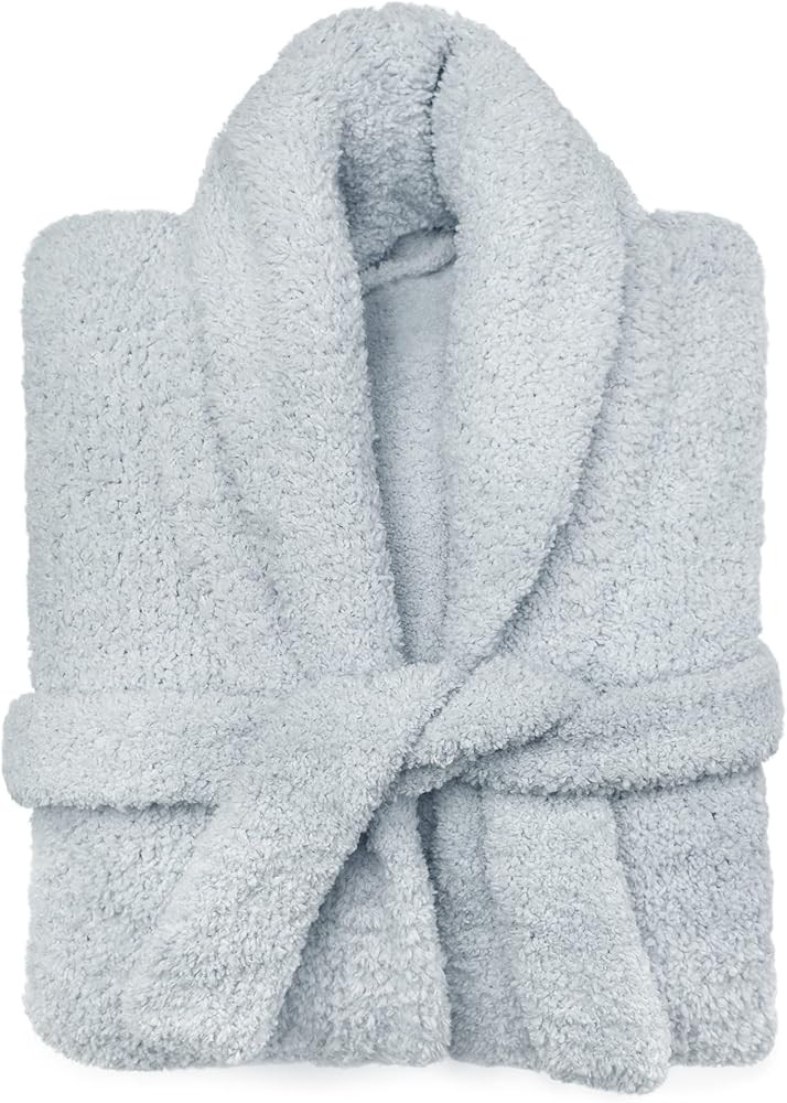KASHWÉRE Signature Shawl Collar Robe, Adult Unisex Soft Chenilla™ Bathrobe | Amazon (US)
