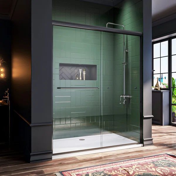 VT6-4872MB 46"-48" W X 72" H Semi-Frameless Shower Door | Wayfair North America