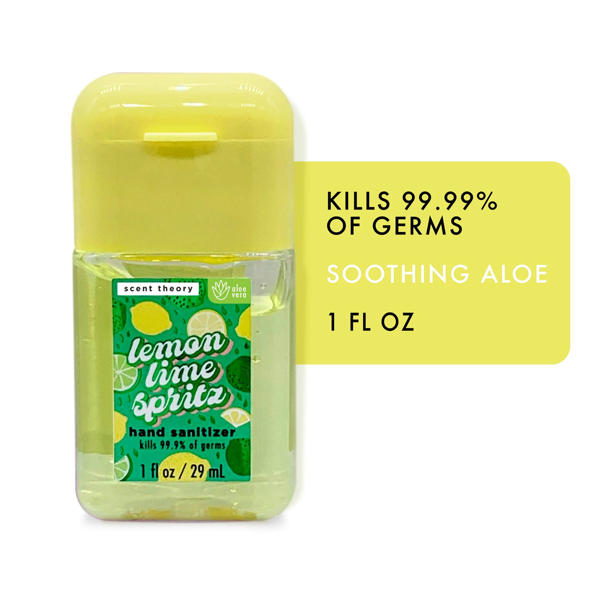 Scent Theory Hand Sanitizer Gel, Lemon Lime Spritz, 1 fl oz - Walmart.com | Walmart (US)