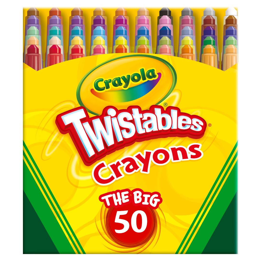 Crayola Mini Twistables Crayons for Kids (50ct), Arts & Crafts Supplies, Toddler Crayons for Colo... | Amazon (US)