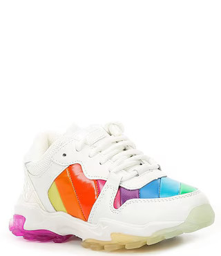 Girls' Lettie Rainbow Stripe Sneakers (Toddler) | Dillard's