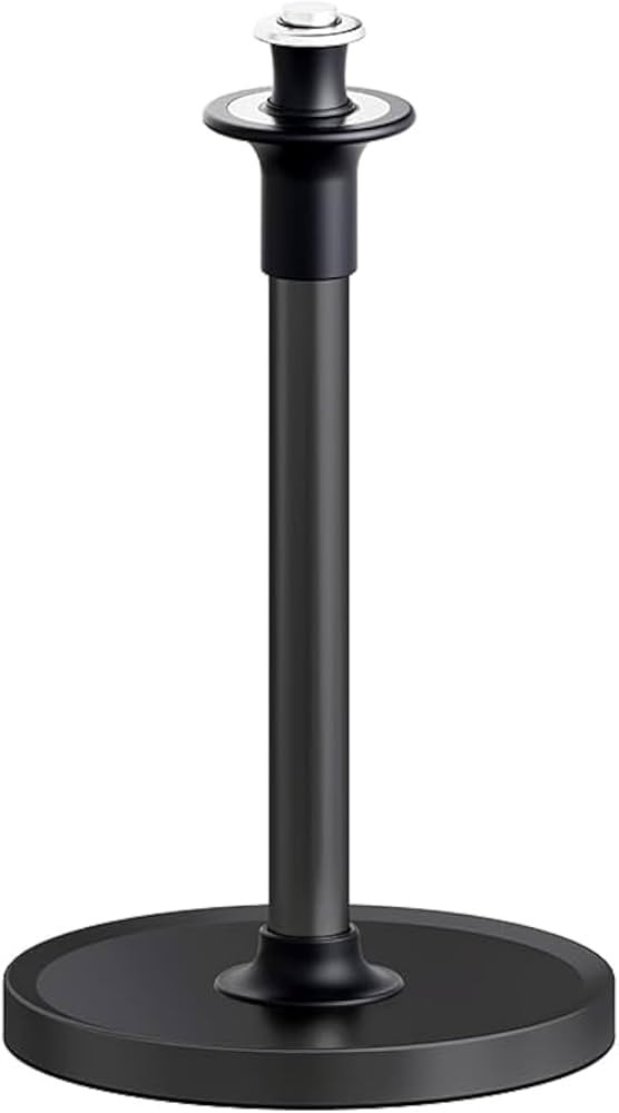 VEHHE Paper Towel Holder Countertop, Black Paper Towel Holder Stand with Spring Damping for Kitch... | Amazon (US)