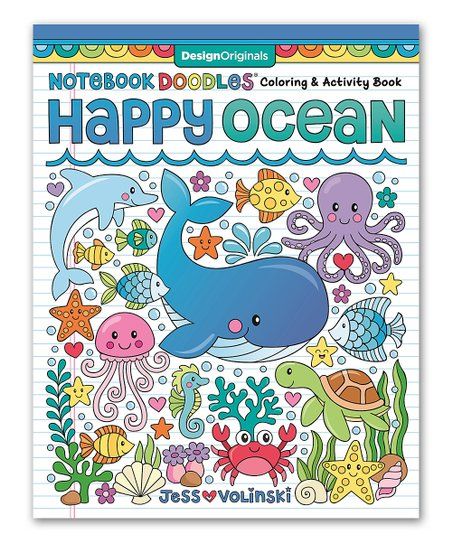 Design Originals Notebook Doodles Happy Ocean Coloring & Activity Book | Zulily