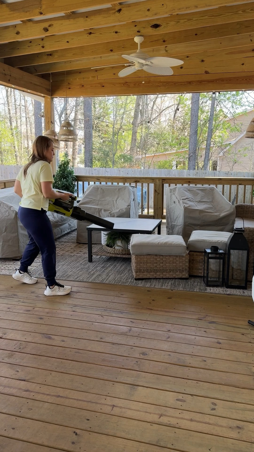 My leaf blower is battery operated and easy to carry and use 
Perfect do leaves ,pollen, and yard clean up 

#LTKHome #LTKmomlife #LTKSeasonal