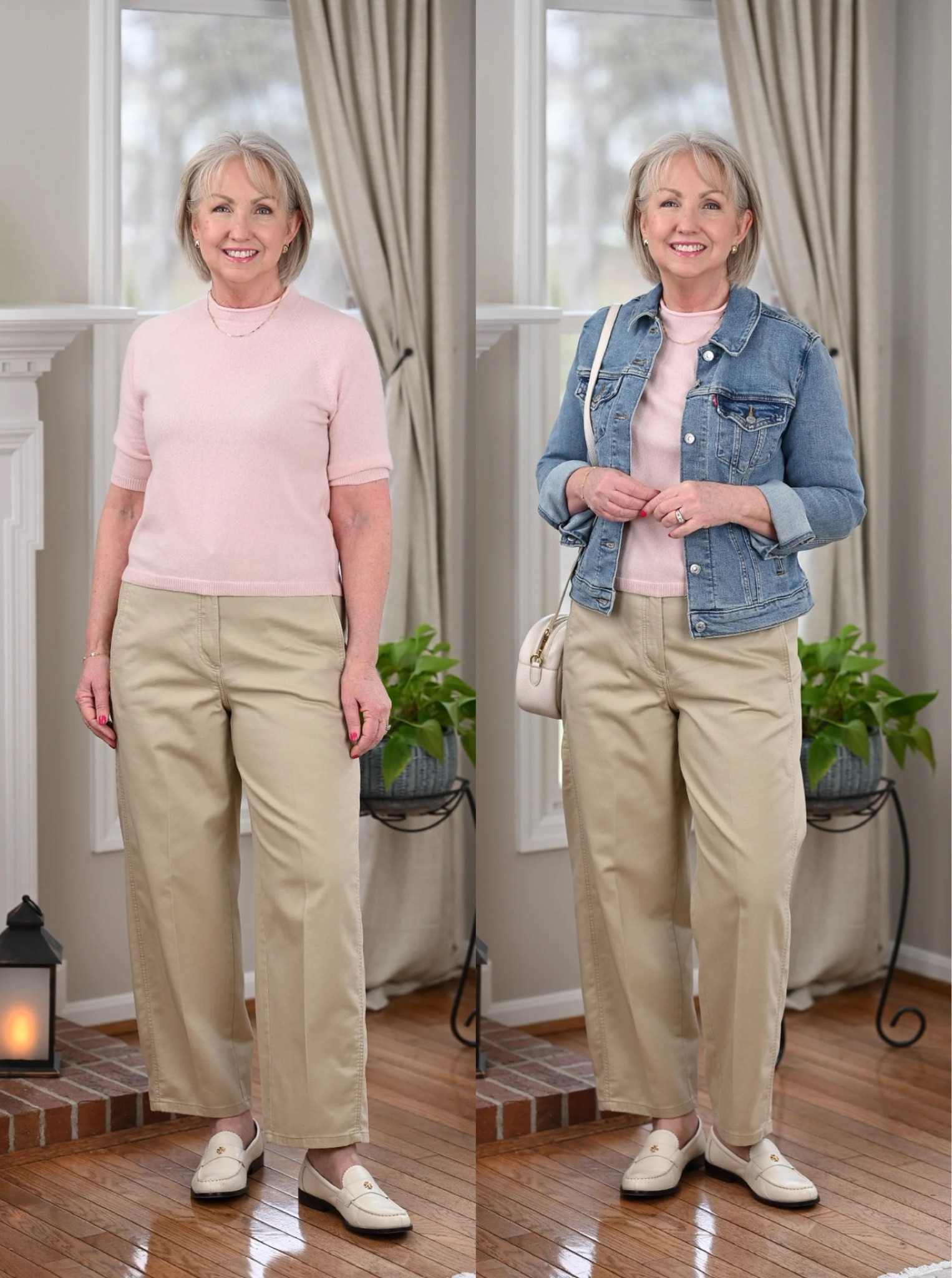 This soft pink color is very on trend for early spring. Pair them with these barrel pants and ivory loafers for the perfect modern look. 🩷

#LTKOver40 #LTKMidsize #LTKMostLoved
