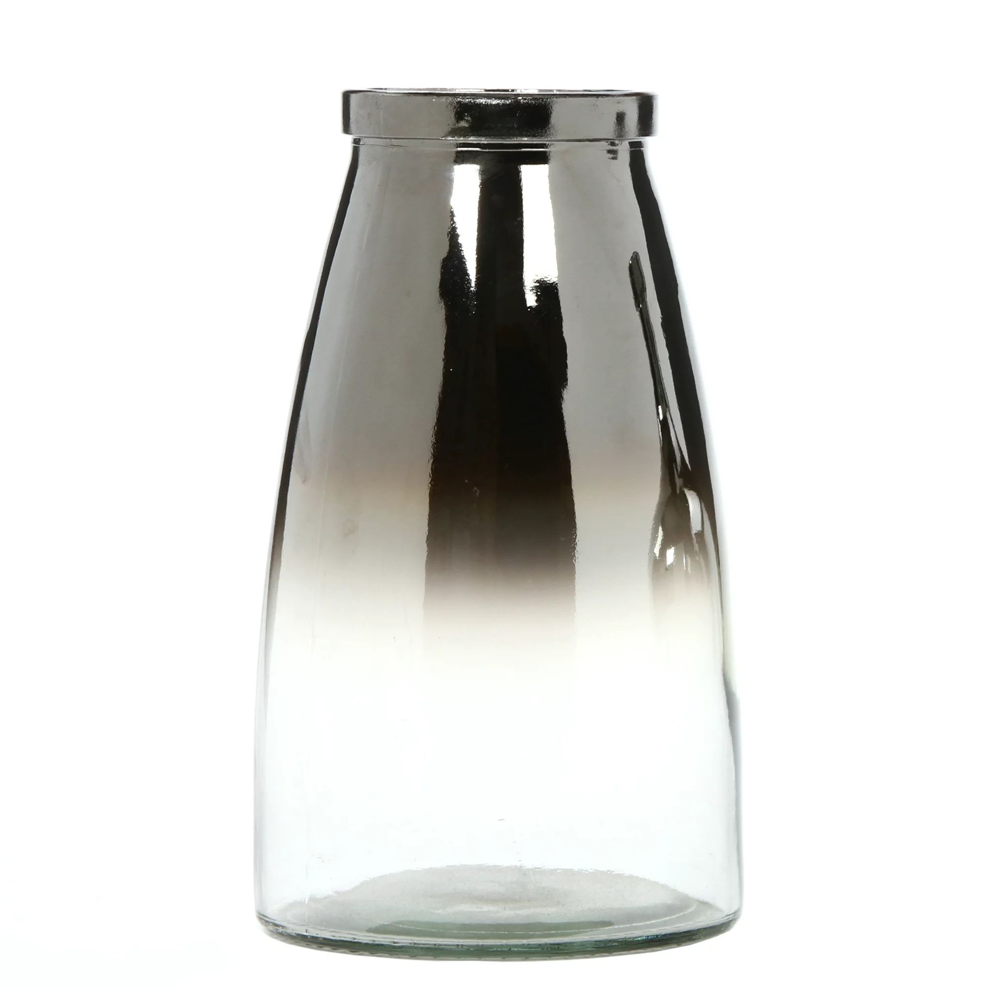 Elegant Expressions by Hosley 10.25" H Ombre Silver Glass Vase, 1 Each - Walmart.com | Walmart (US)