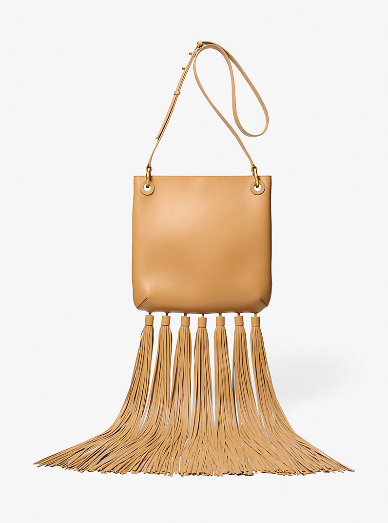 Tate Medium Tassel Leather Crossbody Bag | Michael Kors US